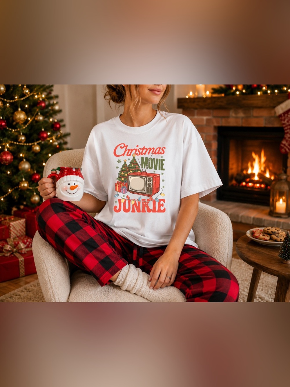 Christmas Movie Junkie T-Shirt